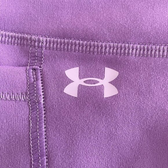 Under Armour Fitted High Rise Athletic Bike Short Lavender Purple Sz XS NWT - Picture 7 of 11